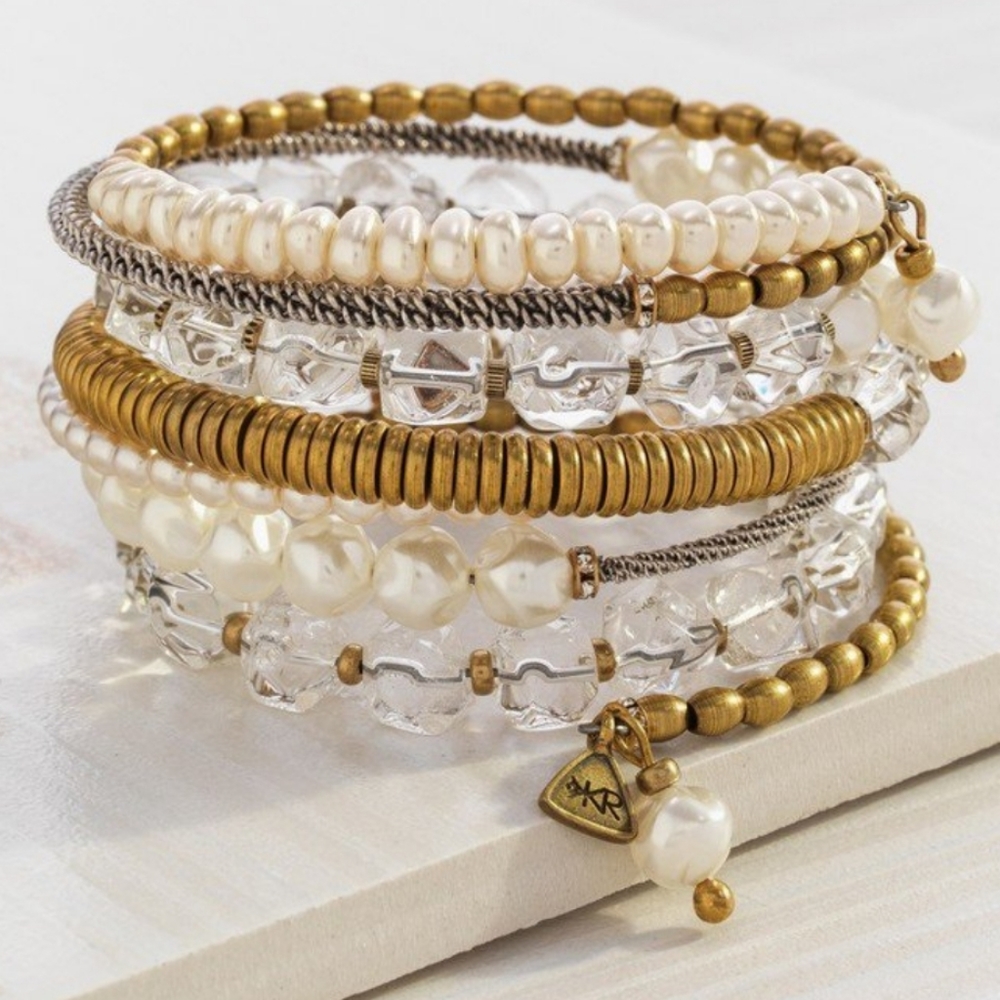 Silpada Practical Pearls Stacked Bracelet